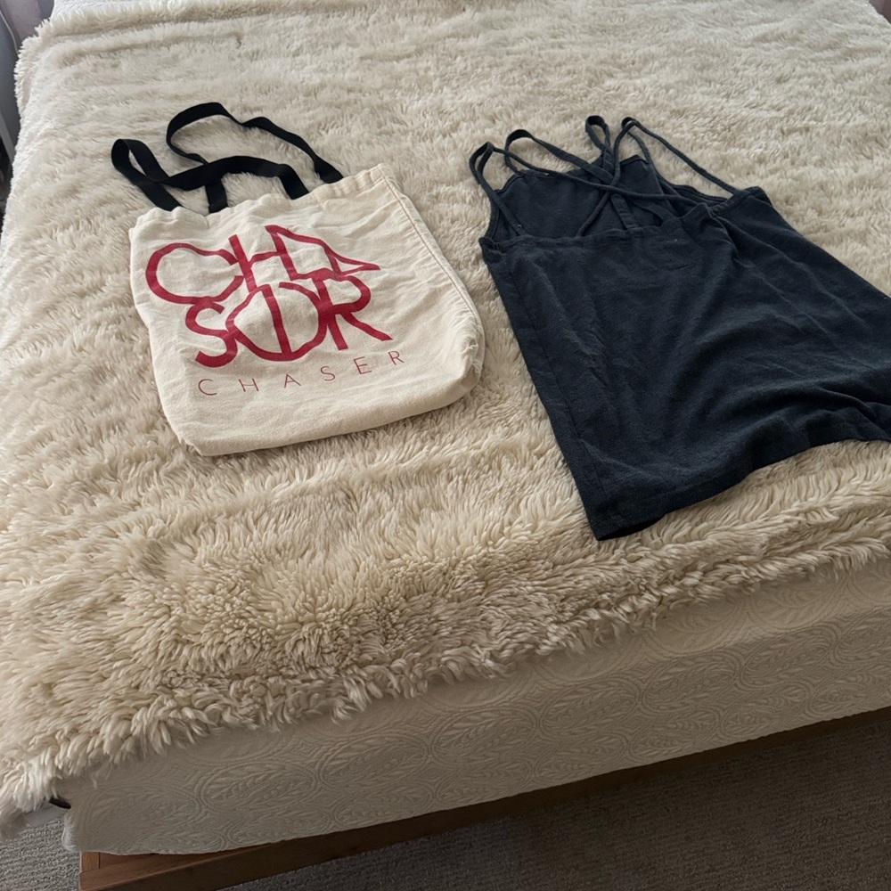 CHASER Midnight Blue Crisscross Tank